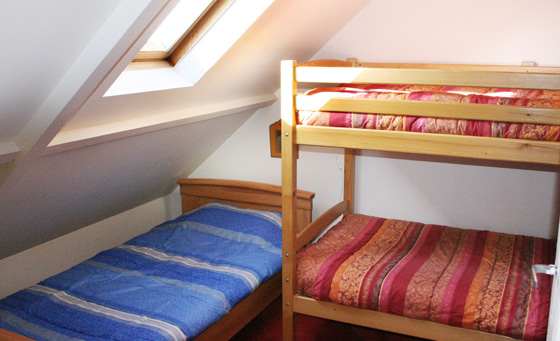 Chambre de 3 lits simples